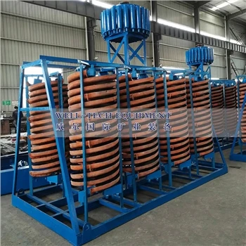 Concentrador espiral de 160 conjunts per a minerals ilmenita